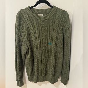 NWT L.L. Bean Olive Green Sweater